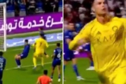 Ronaldo có "hành động lạ” khi ghi bàn sau "nổi loạn"