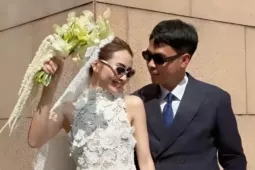 Ảnh cưới của MC Huyền Trang với cầu thủ Đức Huy