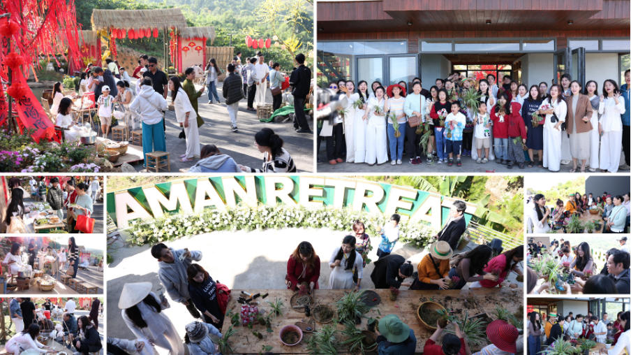 Khu chợ tem phiếu tái hiện thời bao cấp, nơi ký ức Tết được sống lại qua từng trải nghiệm