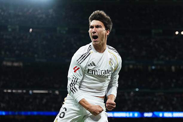 Gonzalo Garcia ghi bàn mở điểm cho Real Madrid chỉ sau 5 phút