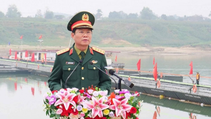 Dự lễ thông xe có Đại tướng Nguyễn Tân Cương, Ủy viên Trung ương Đảng, Ủy viên Thường vụ Quân ủy Trung ương, Tổng Tham mưu trưởng Quân đội nhân dân Việt Nam, Thứ trưởng Bộ Quốc phòng; cùng Bí thư Tỉnh ủy Phú Thọ Phạm Đại Dương và lãnh đạo các cơ quan, đơn vị.