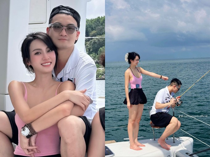 Vũ Thúy Quỳnh đăng ảnh sánh đôi cùng Đức Phạm, khi cả hai đi chơi cùng bạn bè.