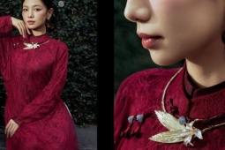 Nữ diễn viên 'Mưa đỏ' gây thương nhớ khi diện áo dài truyền thống