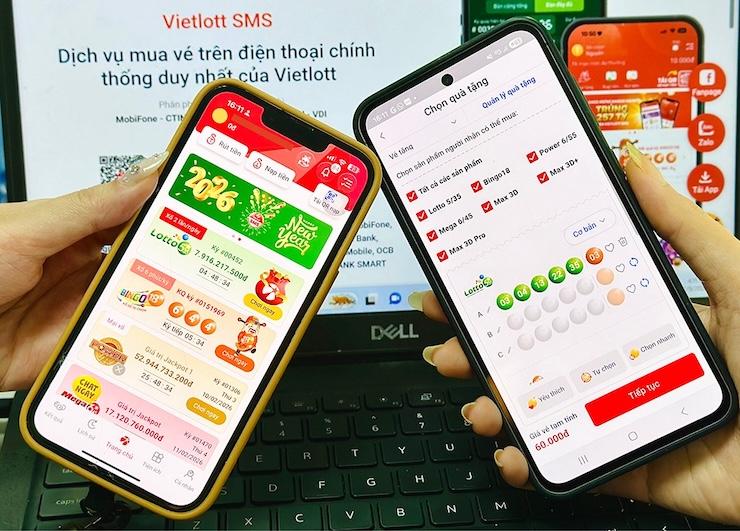 Vietlott SMS có tính năng tặng quà bạn bè như một cách lì xì vé số đầu xuân.