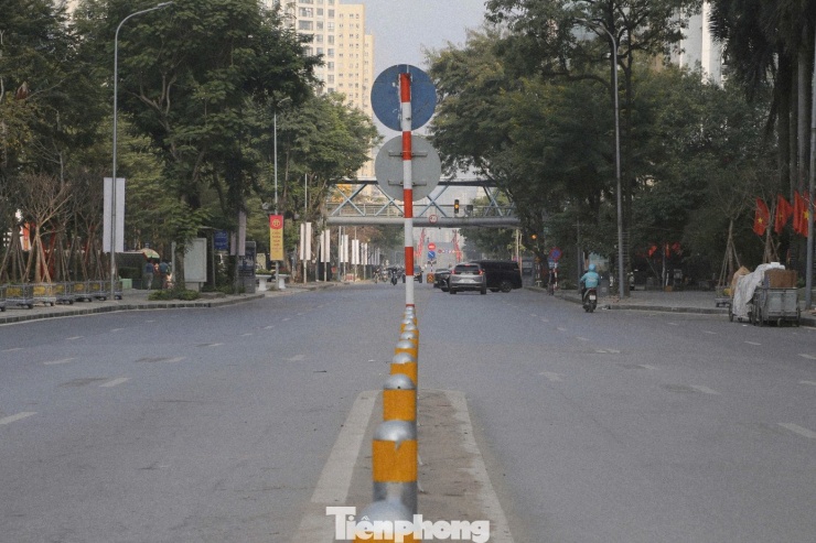 Giao thông thông thoáng trên đường Hoàng Minh Giám.