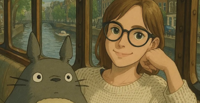 Bức ảnh mang phong cách Studio Ghibli