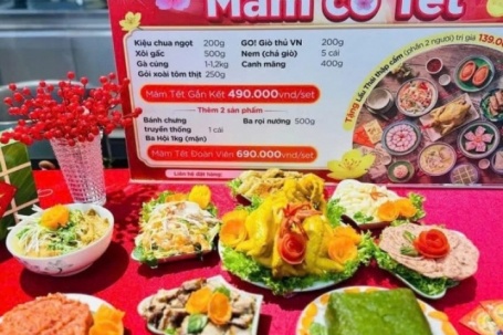 Mâm cỗ cúng Tết đắt khách đặt hàng dịp đầu năm 2026