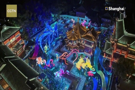 Mãn nhãn màn trình diễn ánh sáng đón Tết Nguyên đán ở Trung Quốc