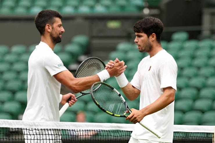 Alcaraz luôn có những tương tác thú vị với&nbsp;Djokovic