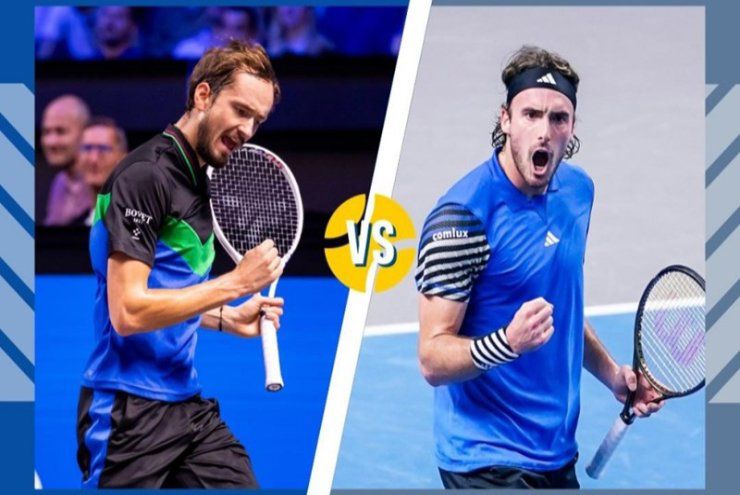 Video tennis Medvedev - Tsitsipas: So tài không khoan nhượng, 2 set choáng váng (Qatar Open)