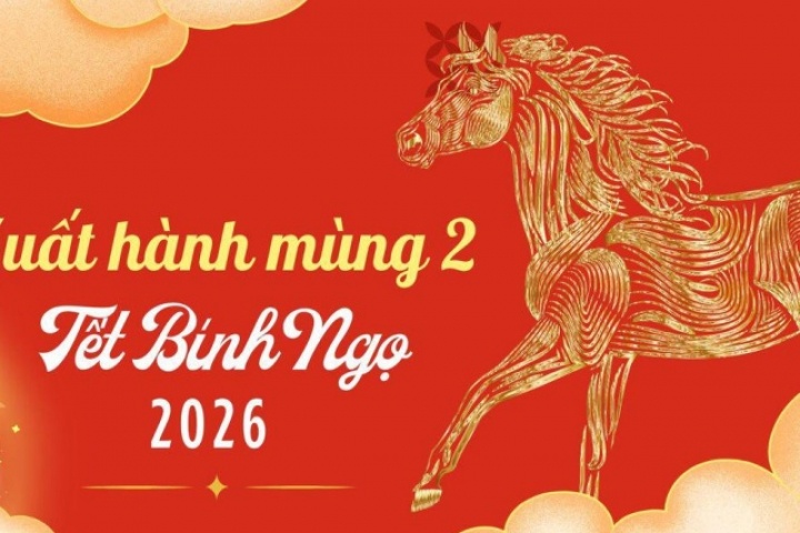 Hướng tốt, giờ đẹp xuất hành ngày mùng 2 Tết Bính Ngọ 2026