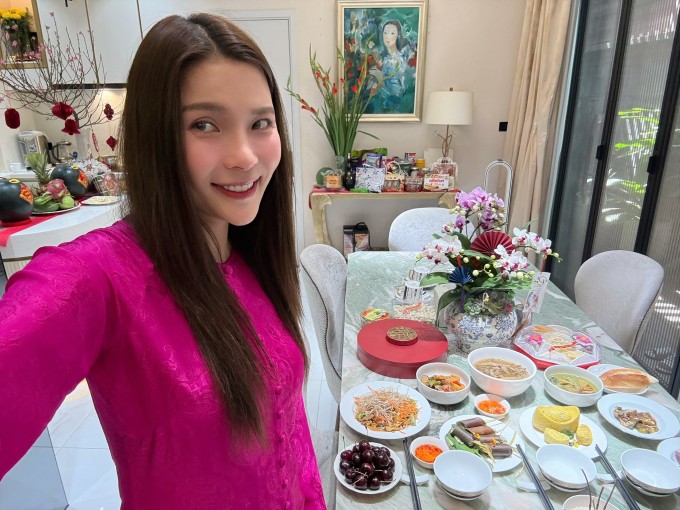 Tết nhà Thúy Diễm - Lương Thế Thành ở biệt thự 200 m2 - 5