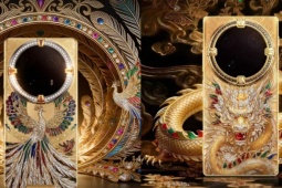 Sắp ra mắt cặp smartphone vàng nguyên chất hình long - phượng cực long lanh