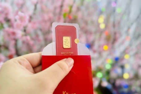 Lì xì Tết một phân vàng được ưa chuộng