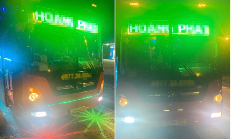 Xe khách bị người dân phản ánh.