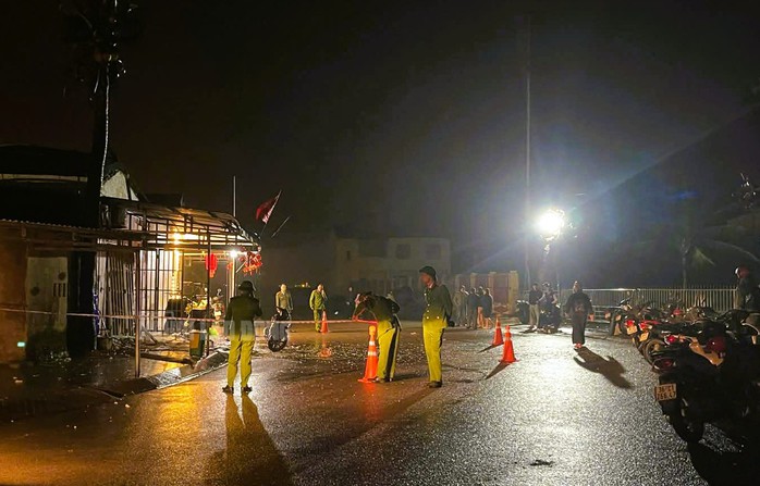 Hiện trường vụ nổ mìn tối mùng 2 Tết ở Thanh Hóa khiến 10 người bị thương