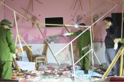 VIDEO: Giám đốc Công an Thanh Hóa tới hiện trường, chỉ đạo phá án vụ ném mìn