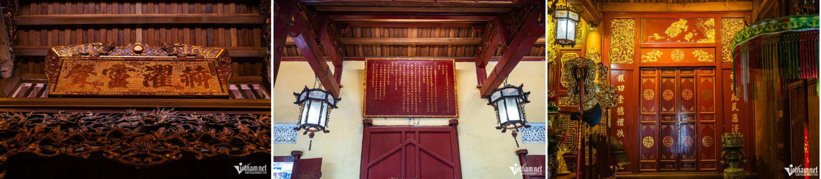 Đền Bạch Mã lưu giữ nhiều di vật quý, mang vẻ linh thiêng của ngôi đền nghìn năm tuổi chốn kinh kỳ. Ảnh: Nguyễn Huy