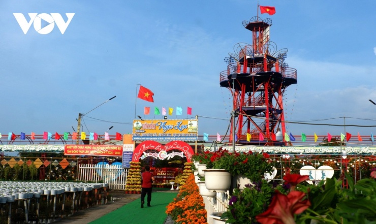 Một điểm du lịch tại làng hoa Sa Đéc