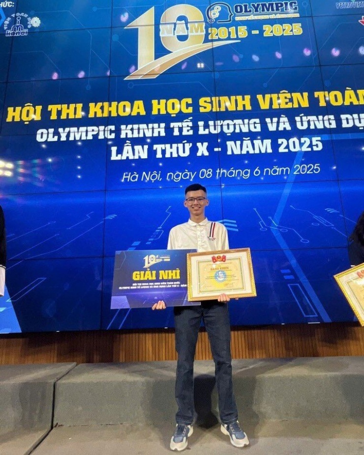 Thành tích ấn tượng của chàng sinh viên nghiên cứu khoa học.