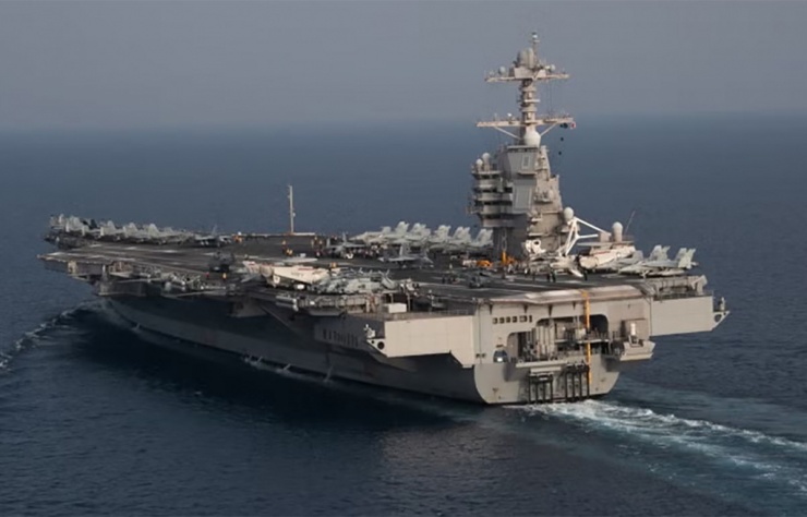 Tàu sân bay USS Gerald R. Ford. Ảnh: Hải quân Mỹ.