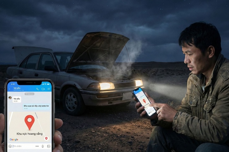 Gửi định vị qua Zalo/Google Maps cho người thân biết chính xác vị trí của bạn.