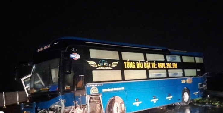 Hiện trường vụ tai nạn giao thông.