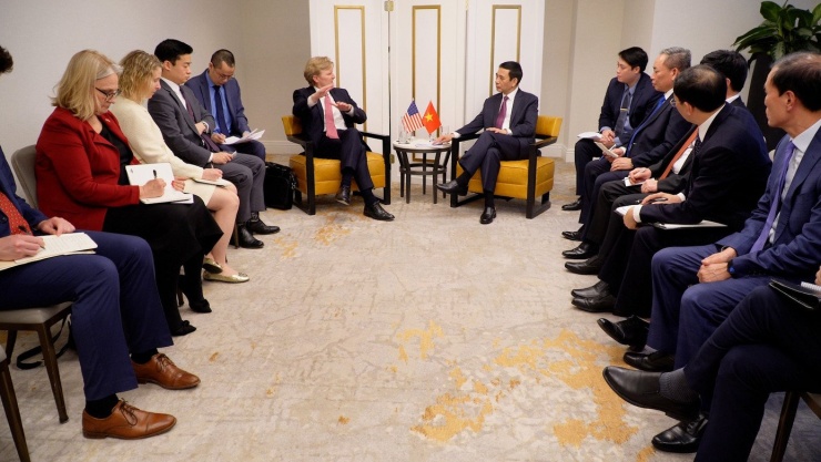 Quang cảnh buổi tiếp.