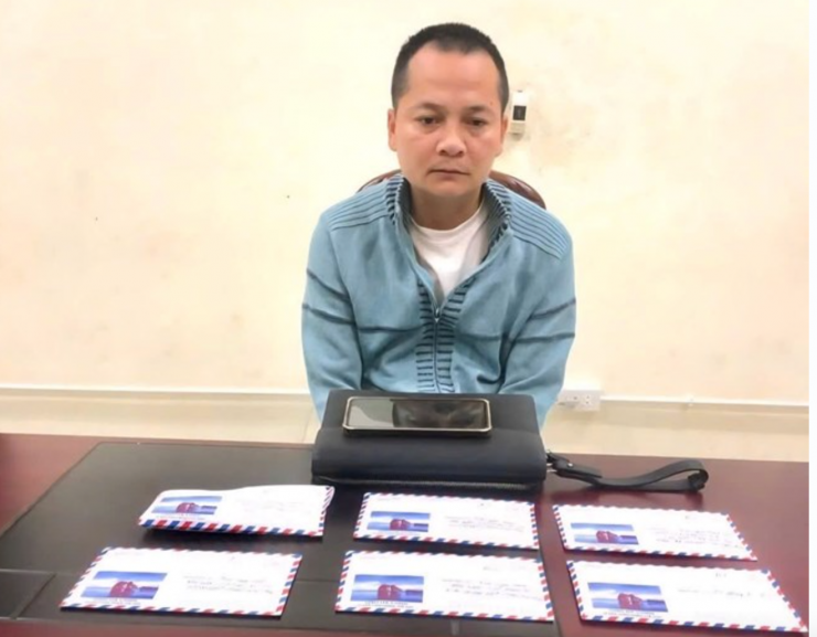 Nghi phạm tại cơ quan công an. Ảnh: CACC.