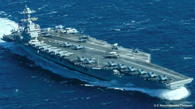 Một chiếc tàu sân bay của Mỹ. Ảnh: Hải quân Mỹ