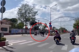 Clip: Hết hồn thanh niên cưỡi ngựa “hạ gục” người đi xe máy ngược chiều
