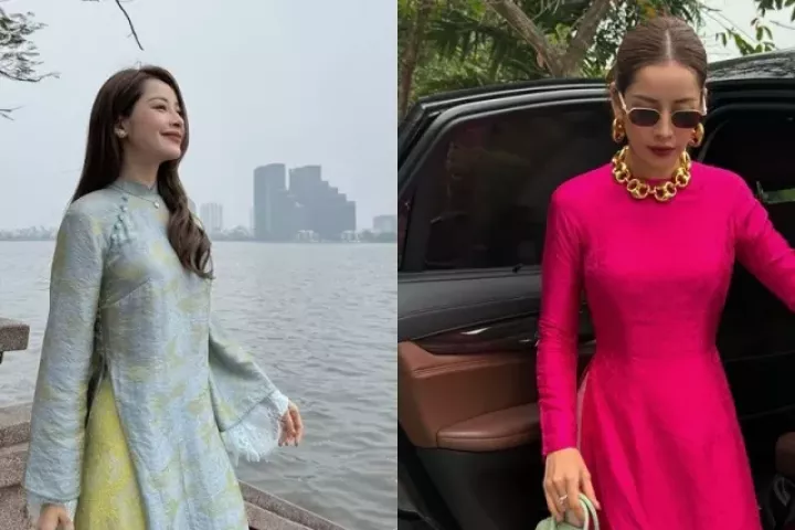 Chi Pu giữ đúng lời hứa “mỗi mùng một bộ”, xứng danh "nữ thần áo dài" mùa Tết