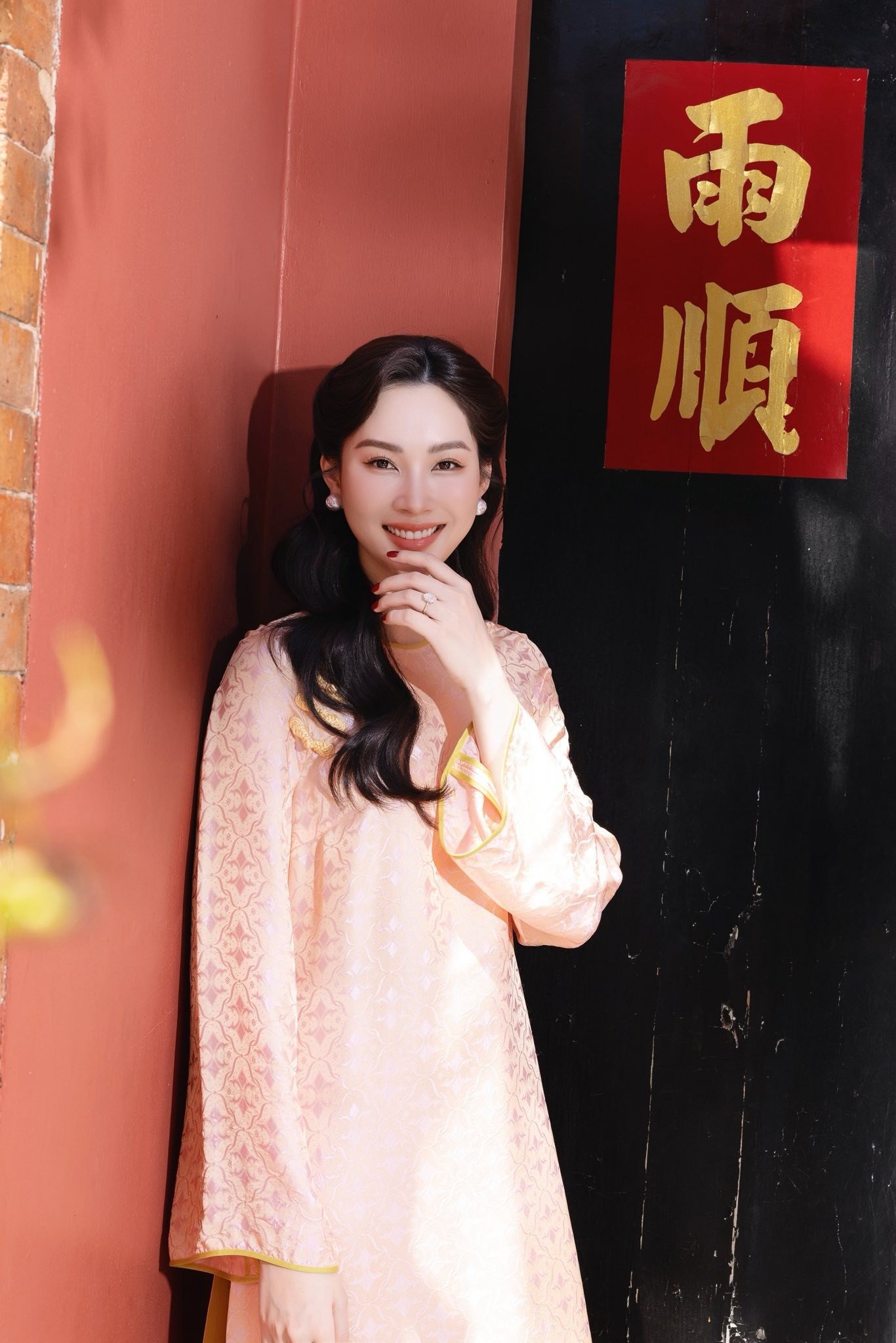 Hoa hậu Đặng Thu Thảo khoe nhan sắc "thần tiên tỷ tỷ" trong loạt áo dài ngày Tết - 8