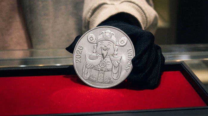 Thương hiệu Ancarat có sản phẩm bạc Thần Tài Vạn Phúc 5 lượng