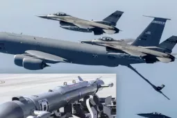Tiêm kích F-16 Mỹ mang pod tác chiến điện tử cực mạnh tiến về Trung Đông