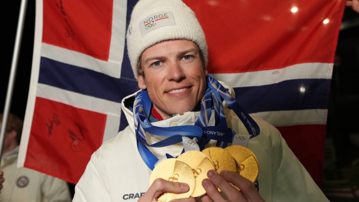 Johannes Hoeslot Klaebo giành tới 6 HCV