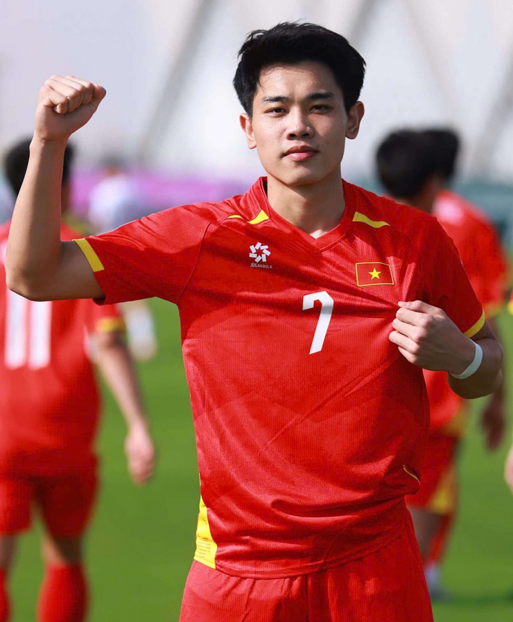 Nguyễn Đình Bắc trong màu áo U23 Việt Nam.