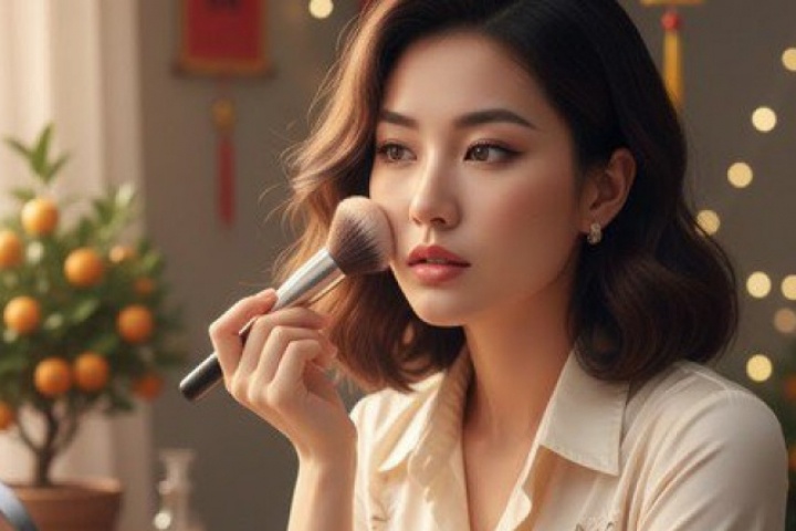 Cách trang điểm đẹp không bị lem khi đi du Xuân