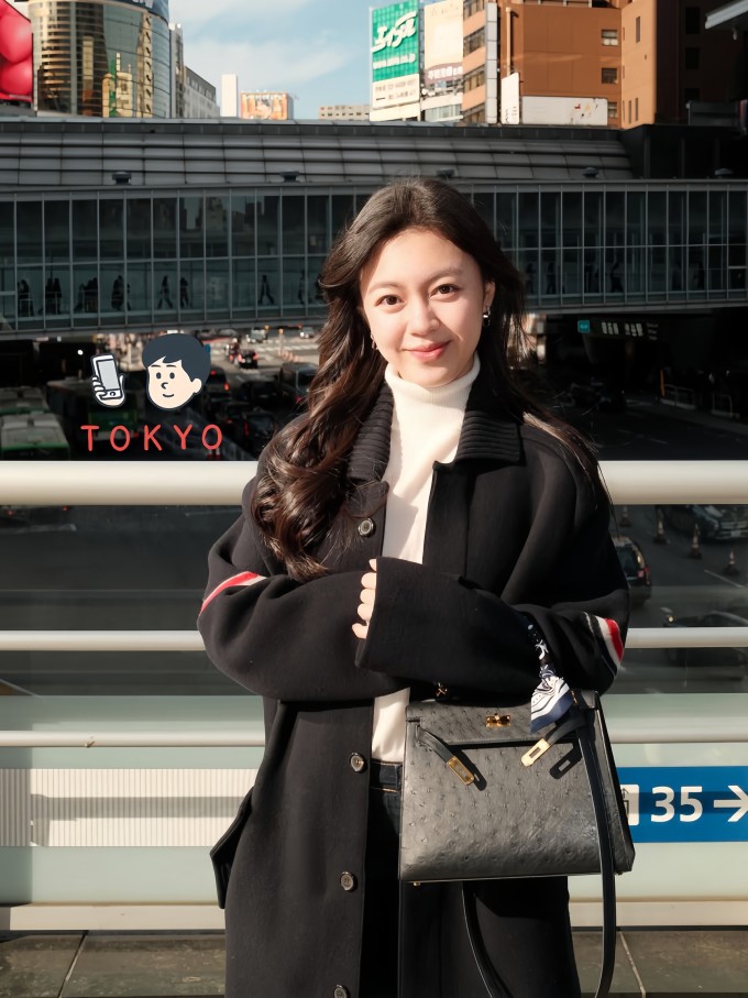 Ruby Nguyễn trong chuyến du lịch Nhật Bản dịp Tết Bính Ngọ.