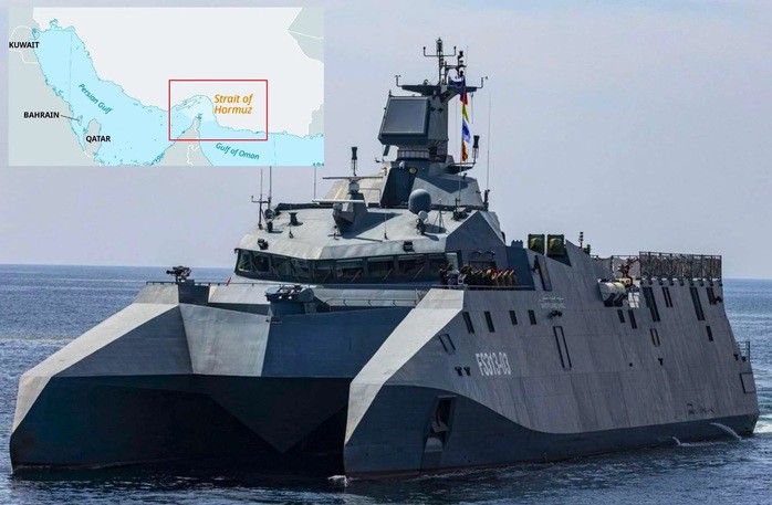 Tàu hộ vệ tên lửa lớp Shahid Soleimani của Iran - Ảnh: IRGCN