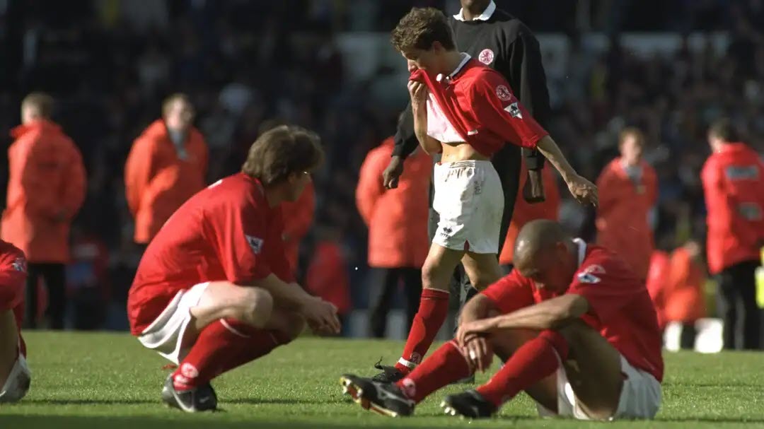 Không chỉ vì phong độ kém, Middlesbrough 1996/97 xuống hạng còn vì án phạt trừ điểm