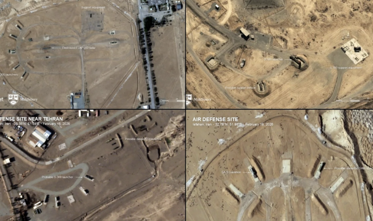Những hình ảnh vệ tinh thương mại được công bố gần đây cho thấy Iran đã tái bố trí các tổ hợp tên lửa phòng không tầm xa S-300 quanh thủ đô Tehran và một số khu vực chiến lược khác.