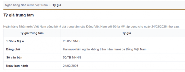 Tỷ giá USD/VND hôm nay 24/2: Ngân hàng và thị trường chợ đen tăng phi mã - 2