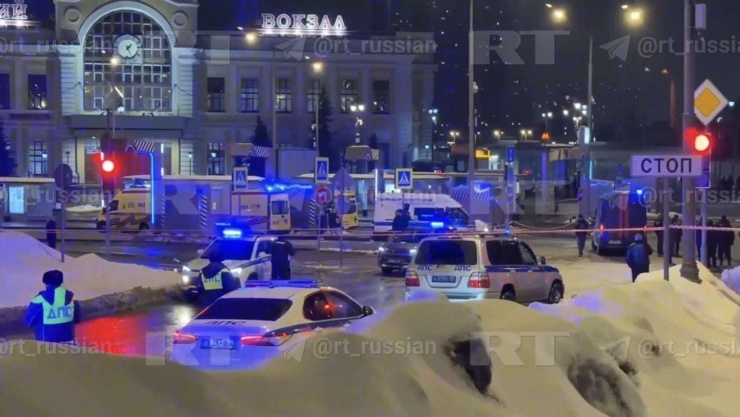 Hiện trường vụ đánh bom. Ảnh RT