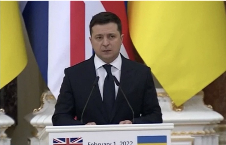 Ông Zelensky hồi tháng 1/2022. Ảnh: BBC