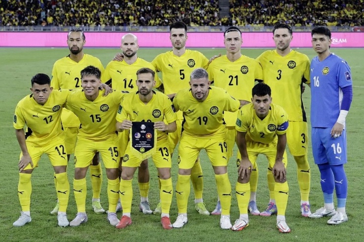 Đội hình xuất phát của Malaysia ở trận lượt đi gặp tuyển Việt Nam tại vòng loại Asian Cup 2027, hồi tháng 6/20025. Ảnh: NST