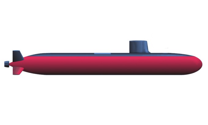 Mô phỏng tàu ngầm hạt nhân lớp Type-095 của Trung Quốc. Đồ họa: H. I. Sutton