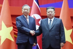 Tổng Bí thư Tô Lâm chúc mừng Tổng Bí thư, Chủ tịch Triều Tiên Kim Jong Un