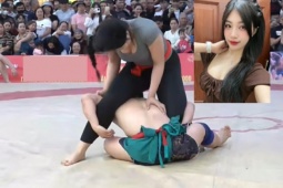 Hot girl Anh Thơ hất tung "4 vó" hạ "Quỷ lùn" Hồng Sơn, fan xôn xao về đô vật gợi cảm