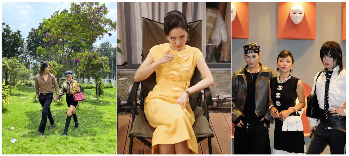 Nhân vật Hải Linh gây ấn tượng mạnh mẽ bởi vẻ ngoài mang hơi hướng khoa trương của tầng lớp "giàu xổi".